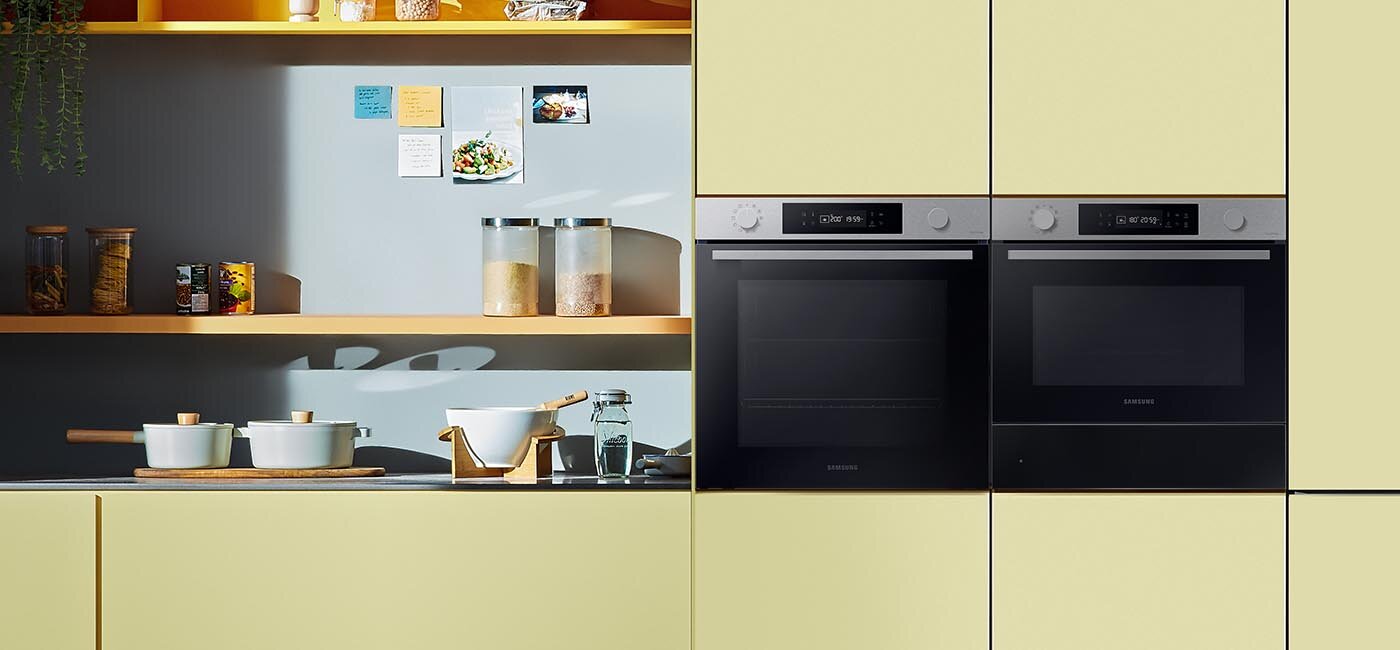 Zdjęcie pokazuje jak nowocześnie można zaprojektować kuchnię, wyposażając ją w urządzenia Samsung, które znajdziesz na Media Expert Zdjęcie pokazuje jak nowocześnie można zaprojektować kuchnię, wyposażając ją w urządzenia Samsung, które znajdziesz na Media Expert