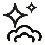 Ikonka wskazująca czyszczenie parowe Ikonka wskazująca czyszczenie parowe