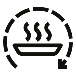 Ikonka symbolizująca program podtrzymywania ciepła potraw Ikonka symbolizująca program podtrzymywania ciepła potraw