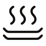 Ikonka symbolizująca program podgrzewania talerzy Ikonka symbolizująca program podgrzewania talerzy