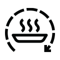 Ikonka programu podtrzymywania odpowiedniej temperatury potraw Ikonka programu podtrzymywania odpowiedniej temperatury potraw