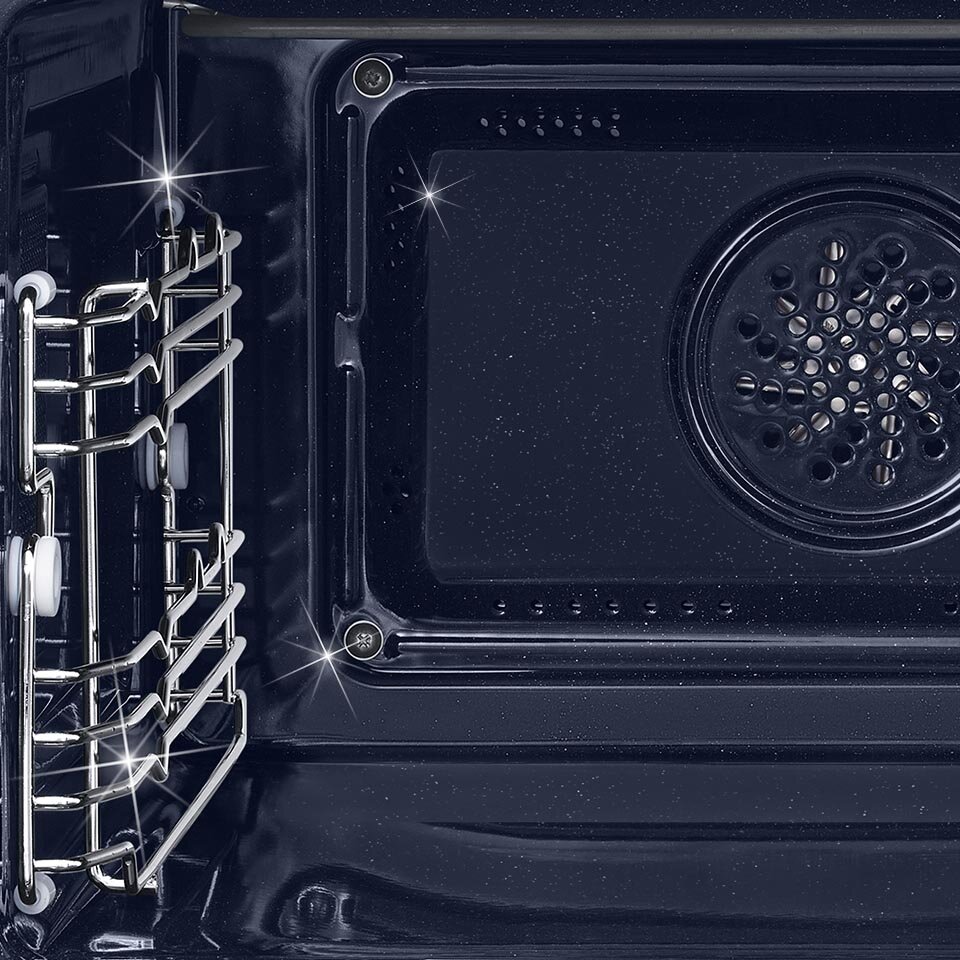 Zdjęcie reprezentuje czystość i wygodę uzyskaną w emaliowanym wnętrzu urządzenia Zdjęcie reprezentuje czystość i wygodę uzyskaną w emaliowanym wnętrzu urządzenia