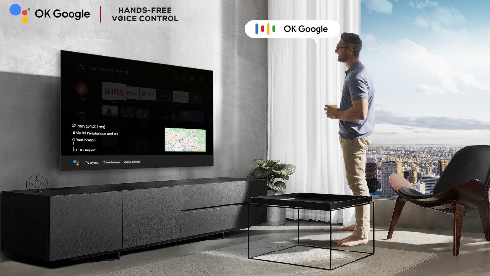 Telewizor TCL C635 - asystent google
