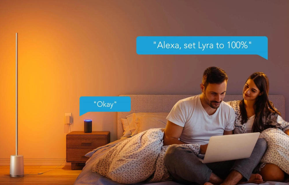 GOVEE lampa aplikacje włączanie wyłączanie jasność kolor alexa google assistant komendy głosowe