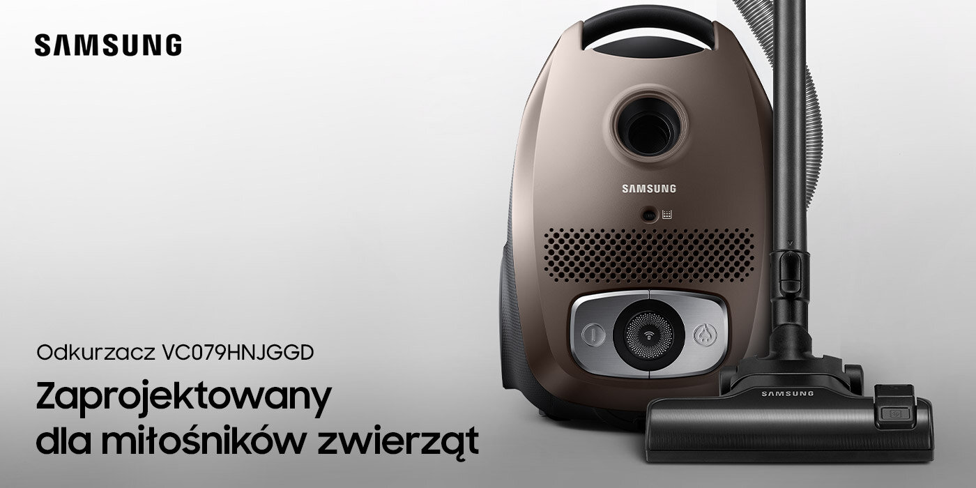 Odkurzacz VC079HNJGGD zaprojektowany dla miłośników zwierząt można kupić w sklepach Media Expert Odkurzacz VC079HNJGGD zaprojektowany dla miłośników zwierząt można kupić w sklepach Media Expert