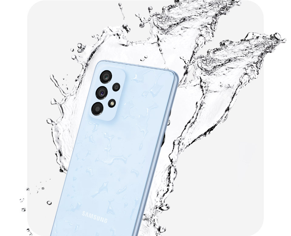 A53 5G spełnia normę IP67 A53 5G spełnia normę IP67