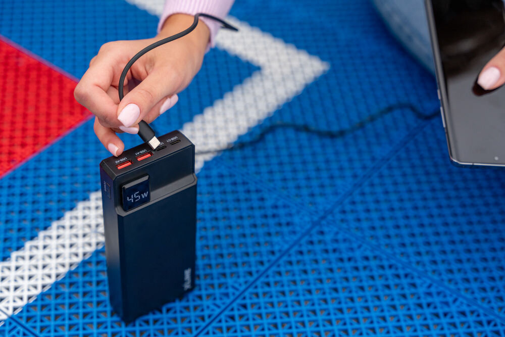 Powerbank XLINE GPB245K 20000 mAh Biały 2 porty usb-a 2 porty usb-c quick charge power delivery