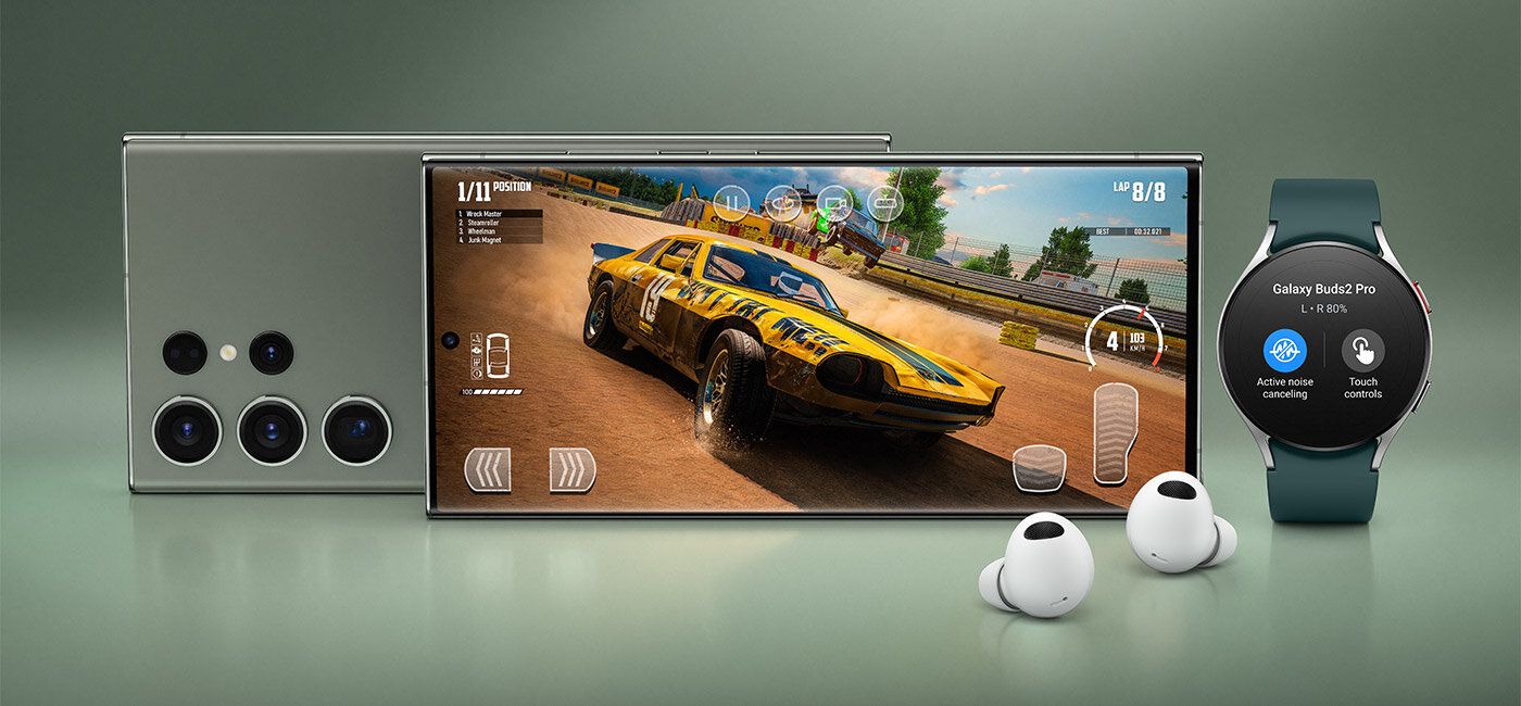 Smartwatch, smartfon i słuchawki douszne z serii Galaxy – wszystkie urządzenia współpracują ze sobą, by korzystało się z nich wygodniej Smartwatch, smartfon i słuchawki douszne z serii Galaxy – wszystkie urządzenia współpracują ze sobą, by korzystało się z nich wygodniej