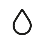 Czarna ikonka przedstawiająca kroplę wody 