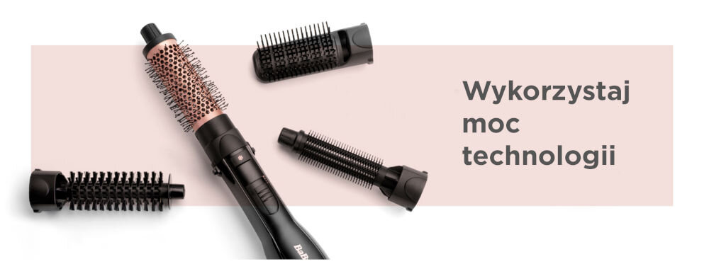 Suszarko-lokówka BABYLISS AS122E technologia jonowa nawilżenie włosów eliminacja efektu puszenia się generowane jony kondycjonujące ochrona przed elektryxzowaniem bez większego wysiłku gładkość połysk