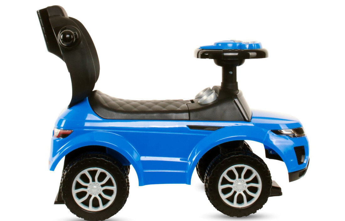 Jeździk SUN BABY Sport Car Niebieski etapy rozwój bezpieczeństwo swoboda zabawa