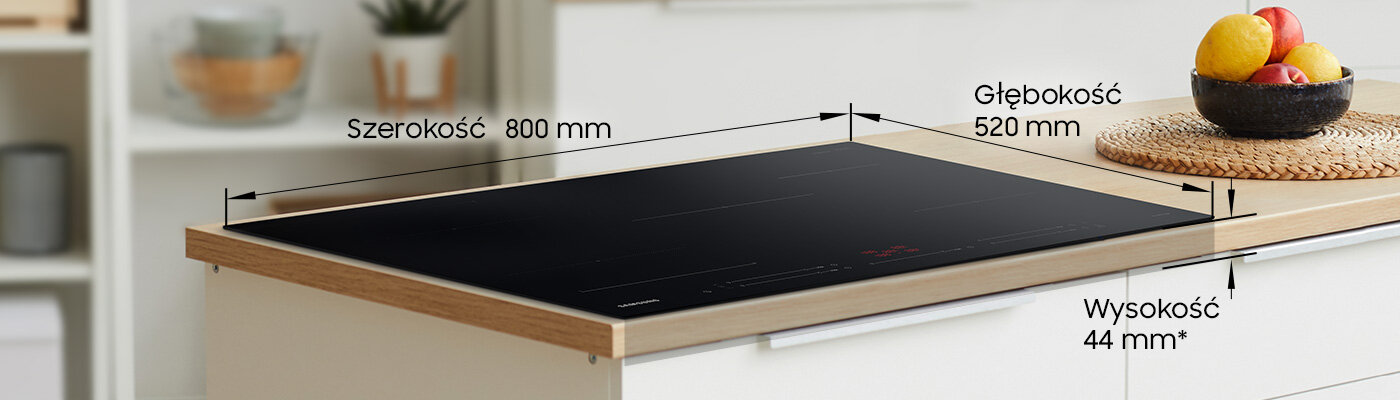 Wymiary płyty indukcyjnej Wymiary płyty indukcyjnej - szerokość, głębokość oraz długość