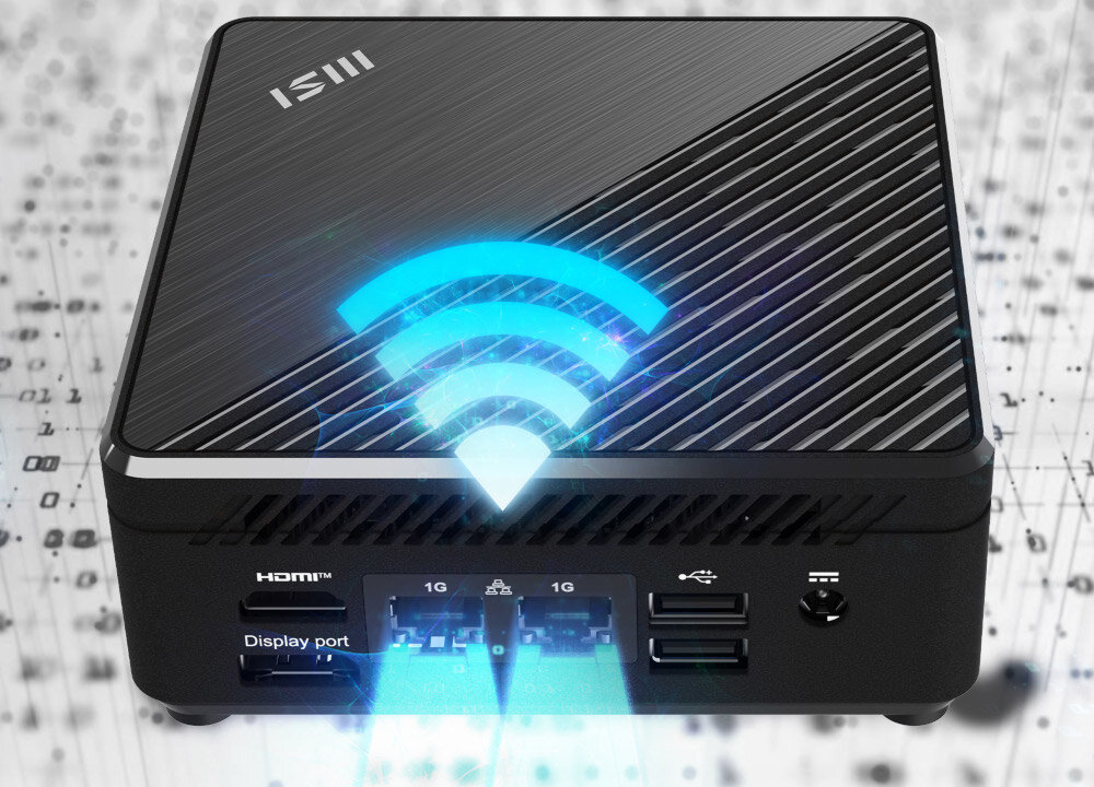 Komputer MSI Cubi N ADL-001EU łączność Ethernet karty sieciowe