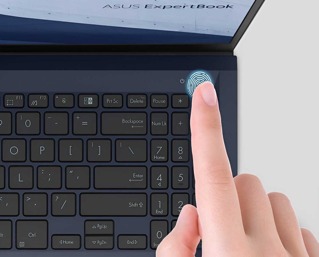 Laptop ASUS ExpertBook B1 B1502CBA - Czytnik linii papilarnych