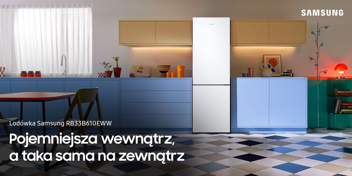 Lodówka Samsung RB33B610EWW z technologią SpaceMax™ - Media Expert Dwudrzwiowa lodówka Samsung RB33B610EWW z technologią SpaceMax™ - Media Expert