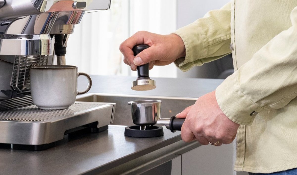 Precyzyjne ubijanie ziaren kawy tamper Xavax Barista stal nierdzewna