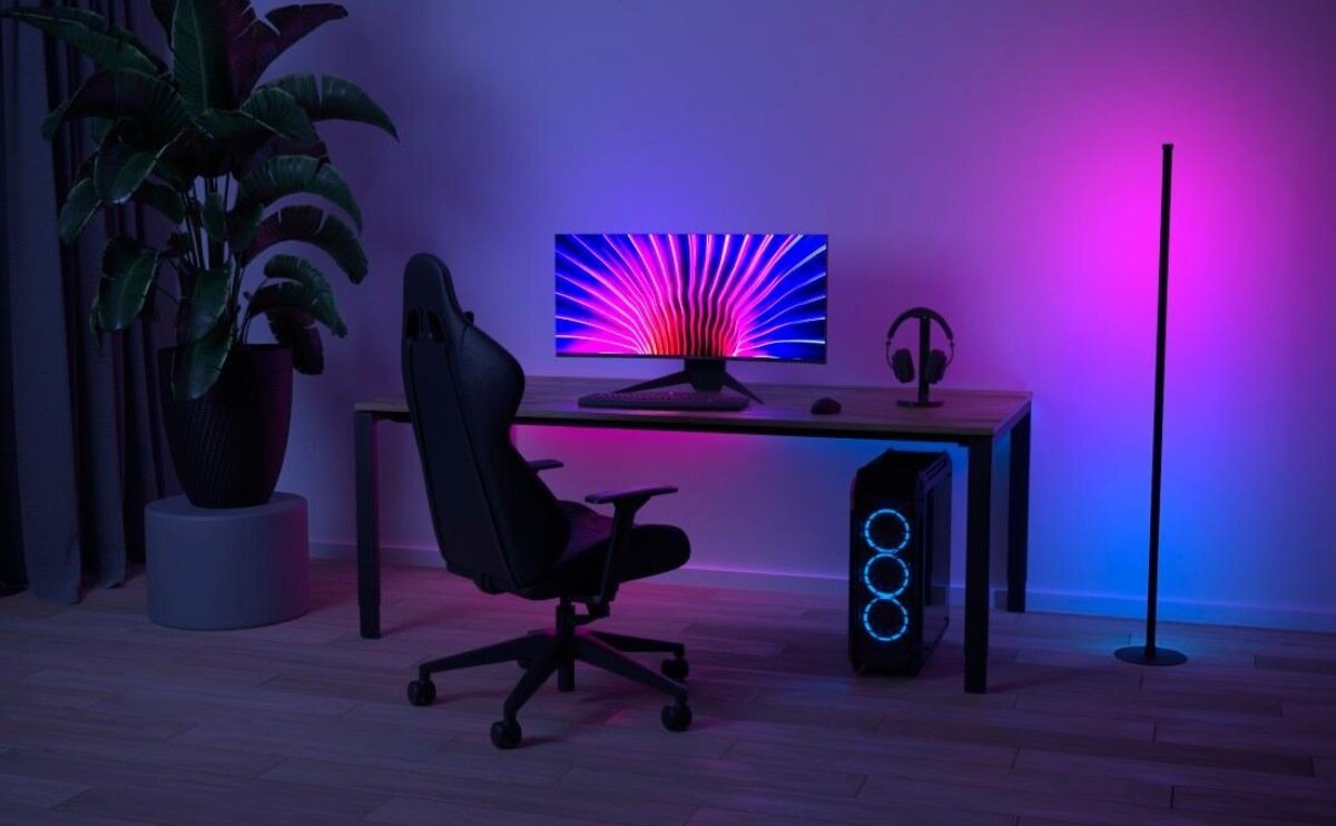 Lampa LED Hama tryb muzyczny reakcja na muzykę filmy gry dostosowanie efektów świetlnych