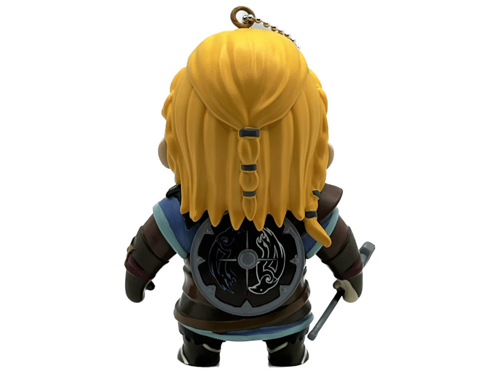 Figurka CENEGA Assassin's Creed Eivor można ją zarówno postawić zawiesić kolekcję geekowych gadżetów świata Assassin's Creed jego bohaterów