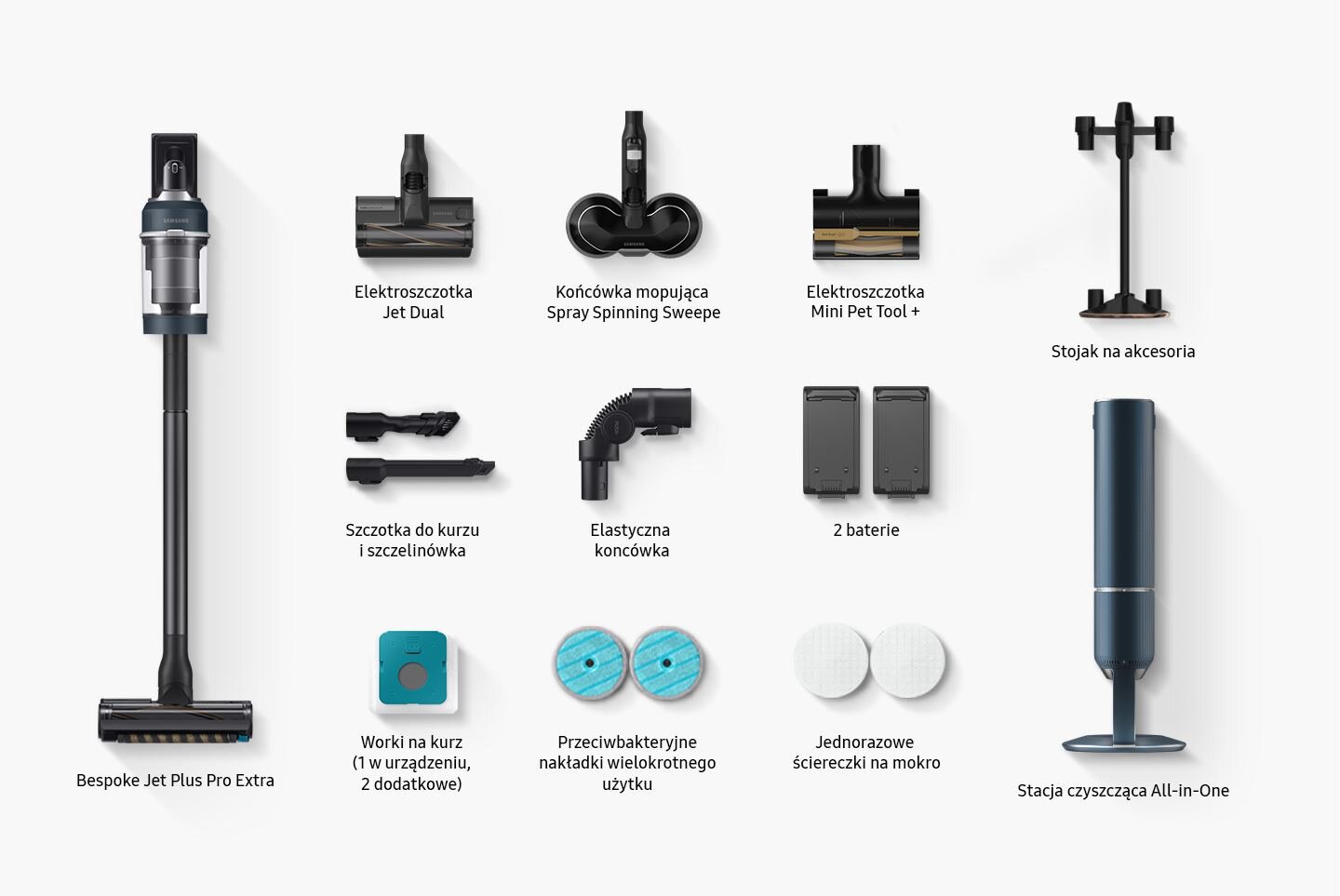 Zestaw akcesoriów - wszystko czego potrzebujesz do odkurzenia domu Zestaw akcesoriów - wszystko czego potrzebujesz do odkurzenia całego domu