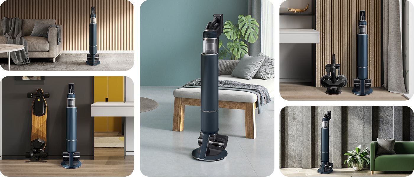 Unikatowe wzornictwo odkurzacza Bespoke VS20B95973B - zdjęcia Unikatowe wzornictwo odkurzacza Samsung Bespoke VS20B95973B - zdjęcia