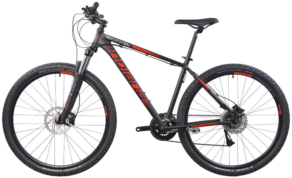 Rower górski MTB INDIANA X-Pulser 2.9 M21 29 cali męski Czarno-czerwony specjalny uchwyt mozliwosc przymocowania bidonu dzwonek zamontowany na kierownicy