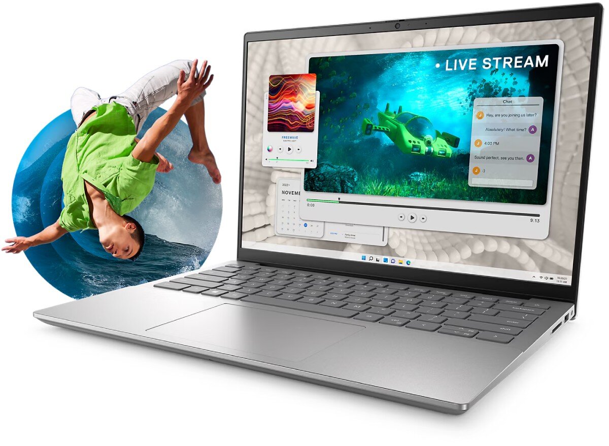 Laptop DELL Inspiron 5435-9911 14 R5-7530U 16GB RAM 512GB SSD Windows 11 Home podzespoły procesor pamięć dysk