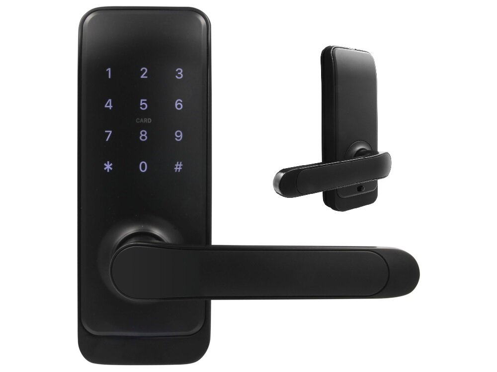 Klamka EURA ELH-51H4 Czarny skuteczna kontrola dostepu dla biur apartamentow prywatnych domow bezpieczenstwo kontrola