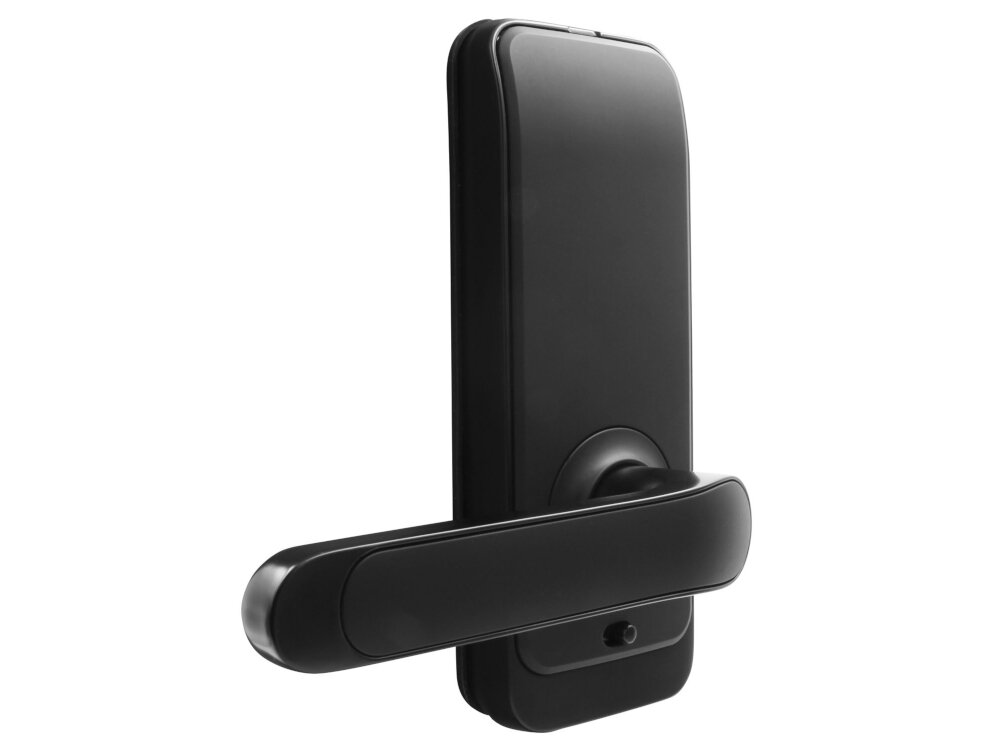 Klamka EURA ELH-51H4 Czarny proces autoryzacji zblizenie breloka lub wprowadzenie kodu PIN szybka reakcja