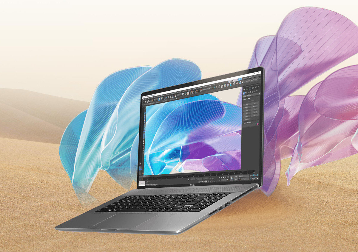 Laptop MSI Creator Z17 HX Studio A14VGT-238PL 17 IPS 165Hz i9-14900HX 64GB RAM 2TB SSD GeForce RTX4070 Windows 11 Professional wyświetlacz jakość odświeżanie