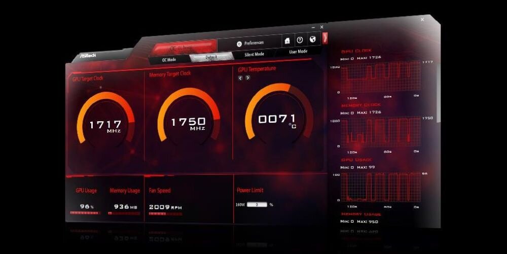 Karta graficzna ASROCK Radeon RX 6700 XT Challenger Pro 12GB - ASRock Tweak 2.0