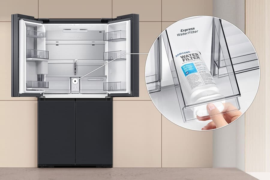 Media Expert - lodówka Samsung RF65DG960ESG - filtr wody Media Expert - lodówka Samsung Multidoor RF65DG960ESG - filtr wody