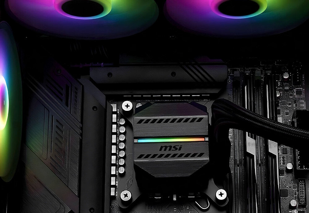 Komputer MAD DOG PBM GUNGNIR-A02WR32 R5-7600 32GB RAM 1TB SSD Radeon RX6750XT Windows 11 Home chłodzenie wodne chłodnica podświetlenie temperatura