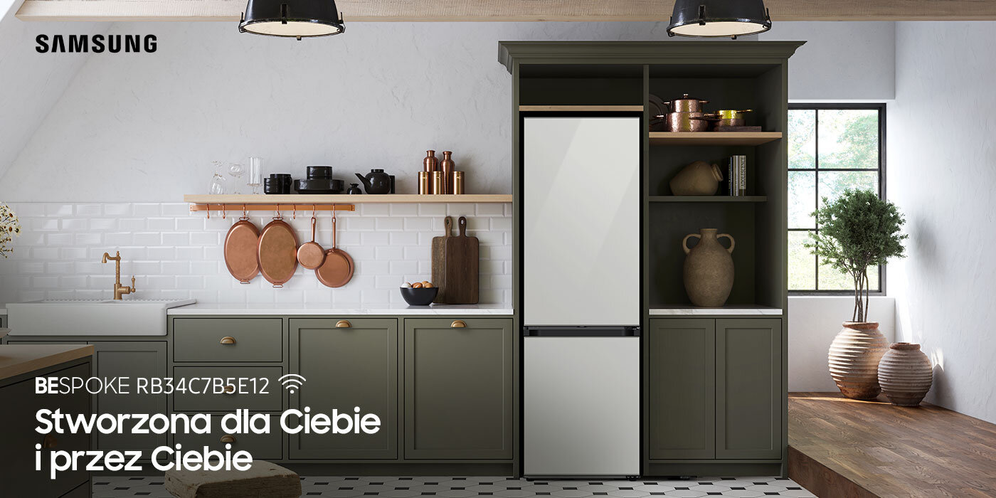 Lodówka Samsung Bespoke, model RB34C7B5E12, dostępny w RTV EURO AGD Lodówka Samsung Bespoke, model RB34C7B5E12, dostępny w RTV EURO AGD