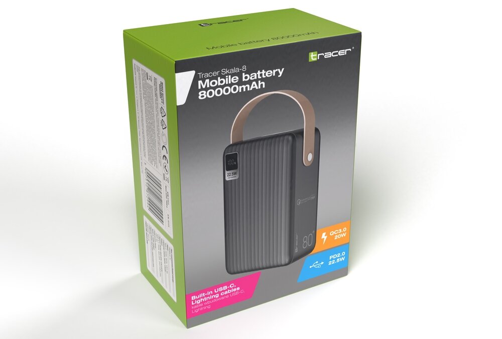 Powerbank TRACER 80000mAh Moc