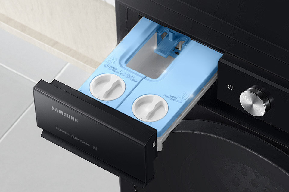 Szuflada na detergenty bez pozostałości detergentów Szuflada na detergenty bez pozostałości detergentów