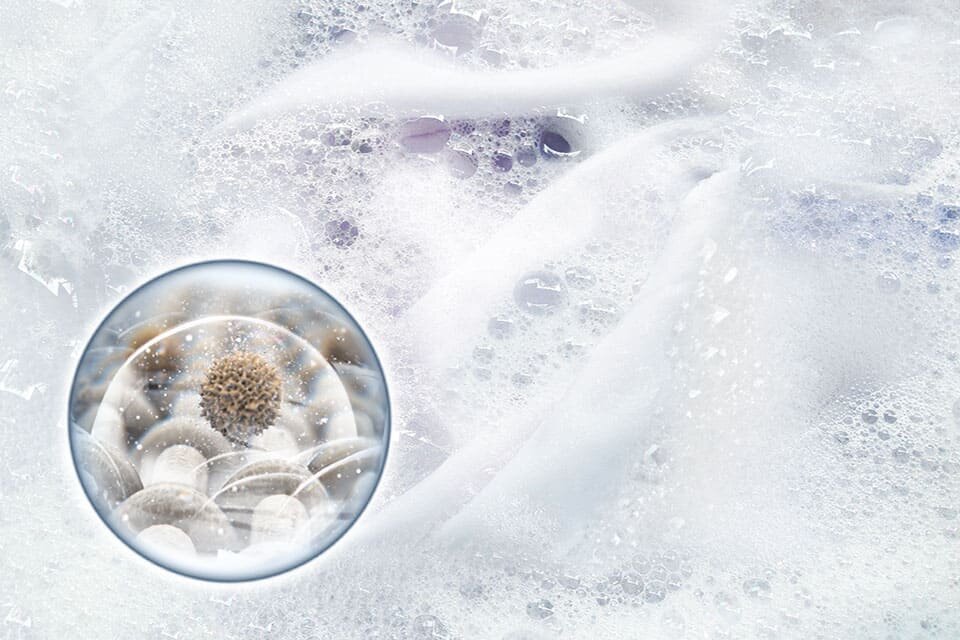 Funkcja aktywnej piany w pralce Samsung Bespoke AI WW11DB7B94GEU4 Funkcja aktywnej piany w pralce Samsung Bespoke AI WW11DB7B94GEU4