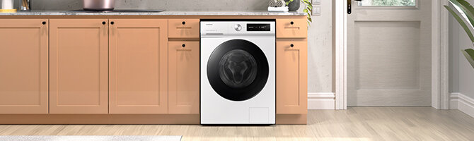 Pralka Samsung Bespoke AI™ WW11DB7B34GWU4 z technologią SpaceMax dostępna w Media Expert Pralka Samsung Bespoke AI™ WW11DB7B34GWU4 z technologią SpaceMax dostępna w Media Expert