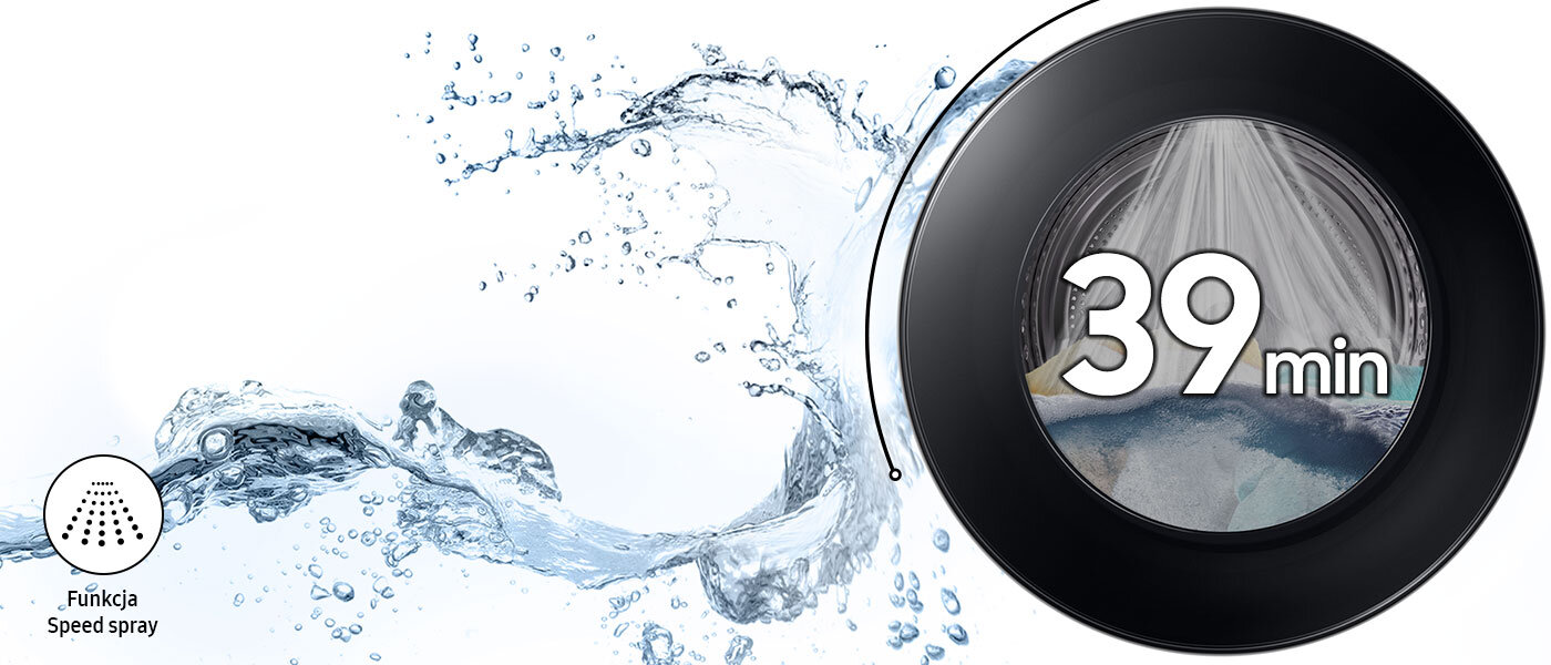 w pralce Samsung WW11DB7B34GWU4 wypierzesz ubrania w zaledwie 39 minut w pralce Samsung WW11DB7B34GWU4 wypierzesz ubrania w zaledwie 39 minut