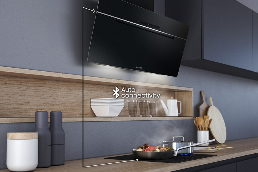 Okap NK36C7070WB posiada Auto Connectivity z opcją Bluetooth Okap Samsung NK36C7070WB posiada Auto Connectivity z opcją Bluetooth
