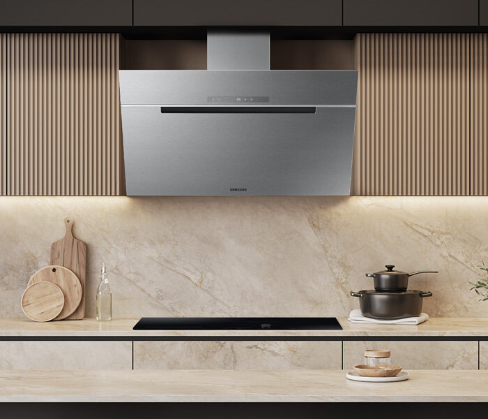 Media Expert - okap Samsung NK36C7070WS - zdjęcie Media Expert - okap skośny Samsung NK36C7070WS - zdjęcie