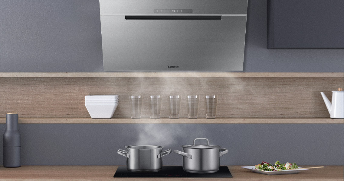 Media Expert - okap Samsung NK36C7070WS - wydajny i nowoczesny Media Expert - okap skośny Samsung NK36C7070WS - wydajny i nowoczesny