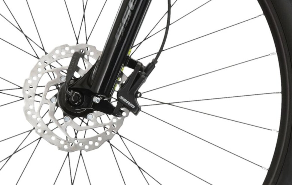 Rower górski MTB KROSS Level 3.0 M17 29 cali męski Szary podstawa bezpieczenstwa hamulce tarczowe hydrauliczne renomowanej marki SRAM duza sila hamowania na kazde warunki pogodowe na kazda trase plyn hamulcowy z przodu i z tylu podwojny pakiet bepieczenstwa
