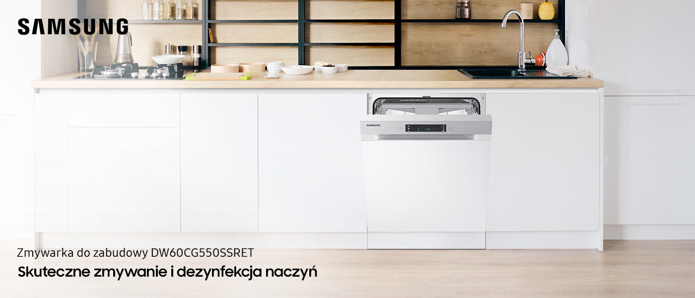 Zmywarkę do zabudowy Samsung DW60CG550SSRET znajdziesz w Media Expert Zmywarkę do zabudowy Samsung DW60CG550SSRET znajdziesz w sklepach Media Expert