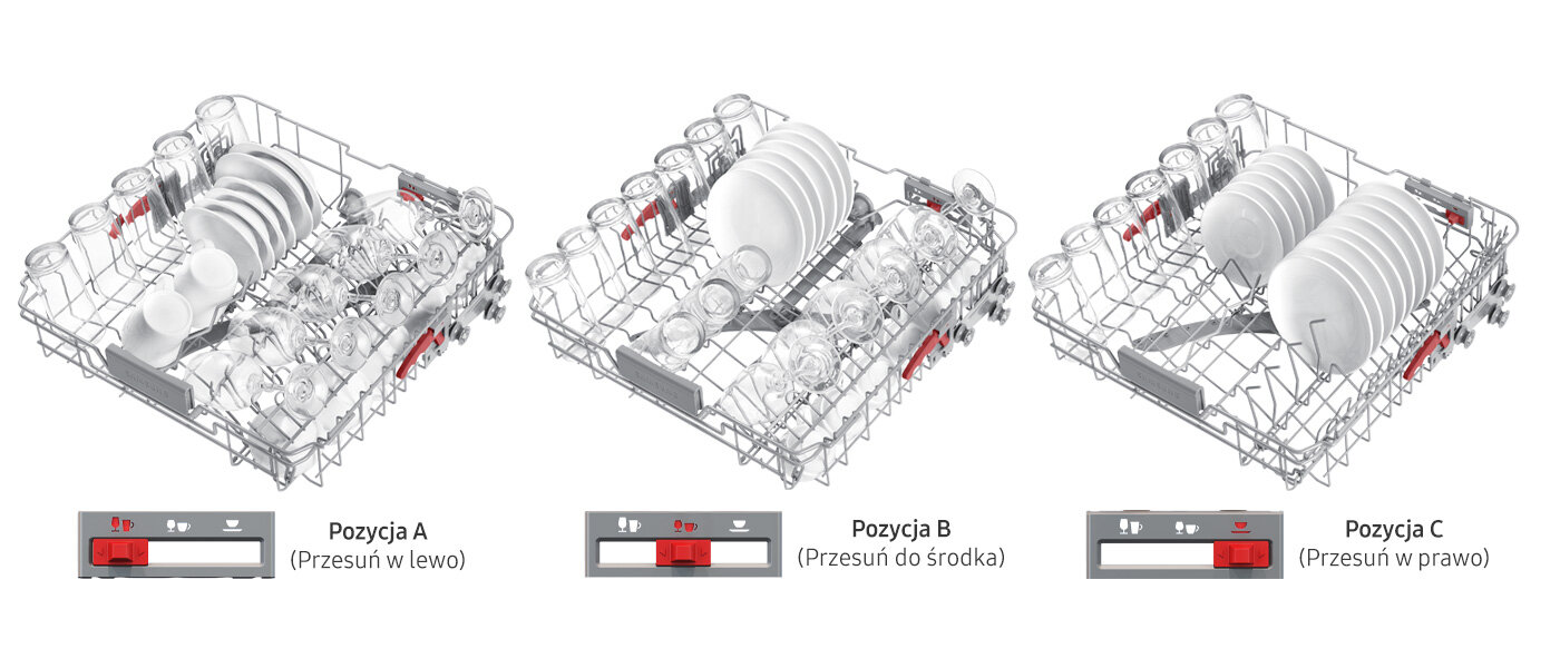 Zmywarka Samsung DW60CG550SSRET - Media Expert - zdjęcie - Flex Load Zmywarka do zabudowy Samsung DW60CG550SSRET - Media Expert - zdjęcie - Flex Load