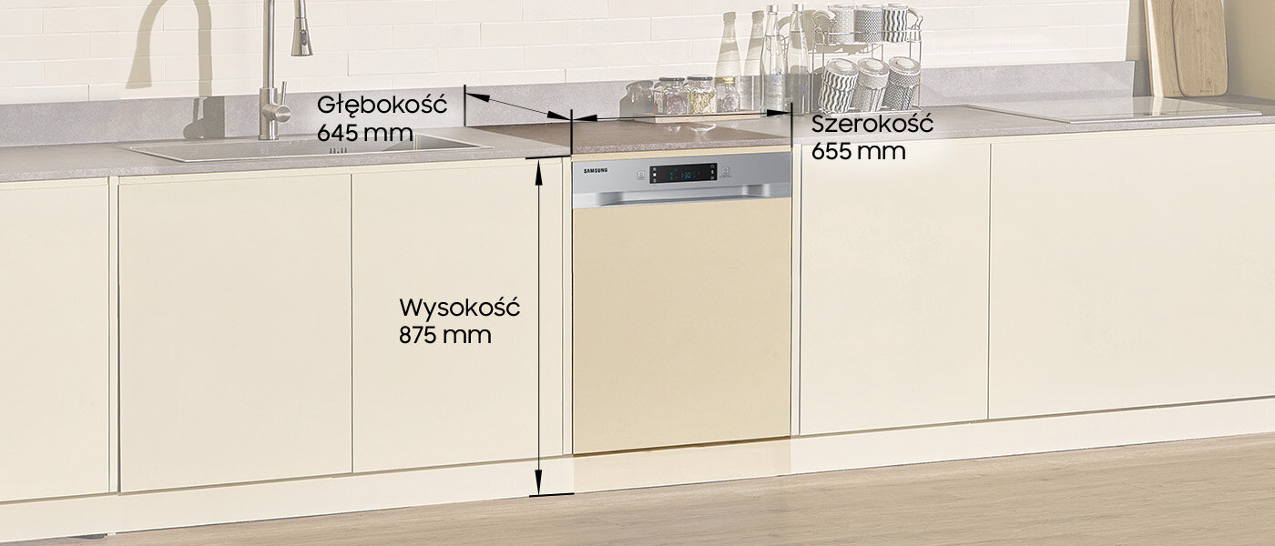 Zmywarka Samsung DW60CG550SSRET - Media Expert - zdjęcie - wymiary Zmywarka do zabudowy Samsung DW60CG550SSRET - Media Expert - zdjęcie - wymiary