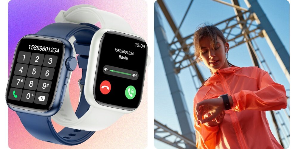 Smartwatch FOREVER IGO 3 JW-500 rozmowy polaczenia bluetooth zegarek odbierz rozlacz odrzuc