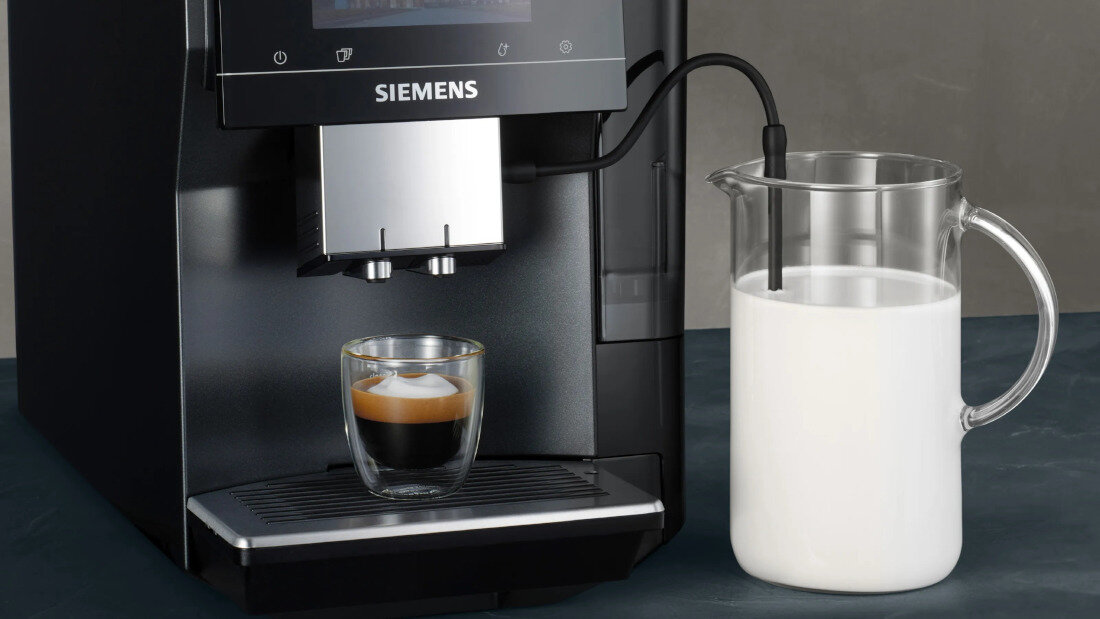 Ekspres SIEMENS EQ700 TP717R06 Srebrny autoMilk Clean Automatyczne czyszczenie układu mlecznego higiena