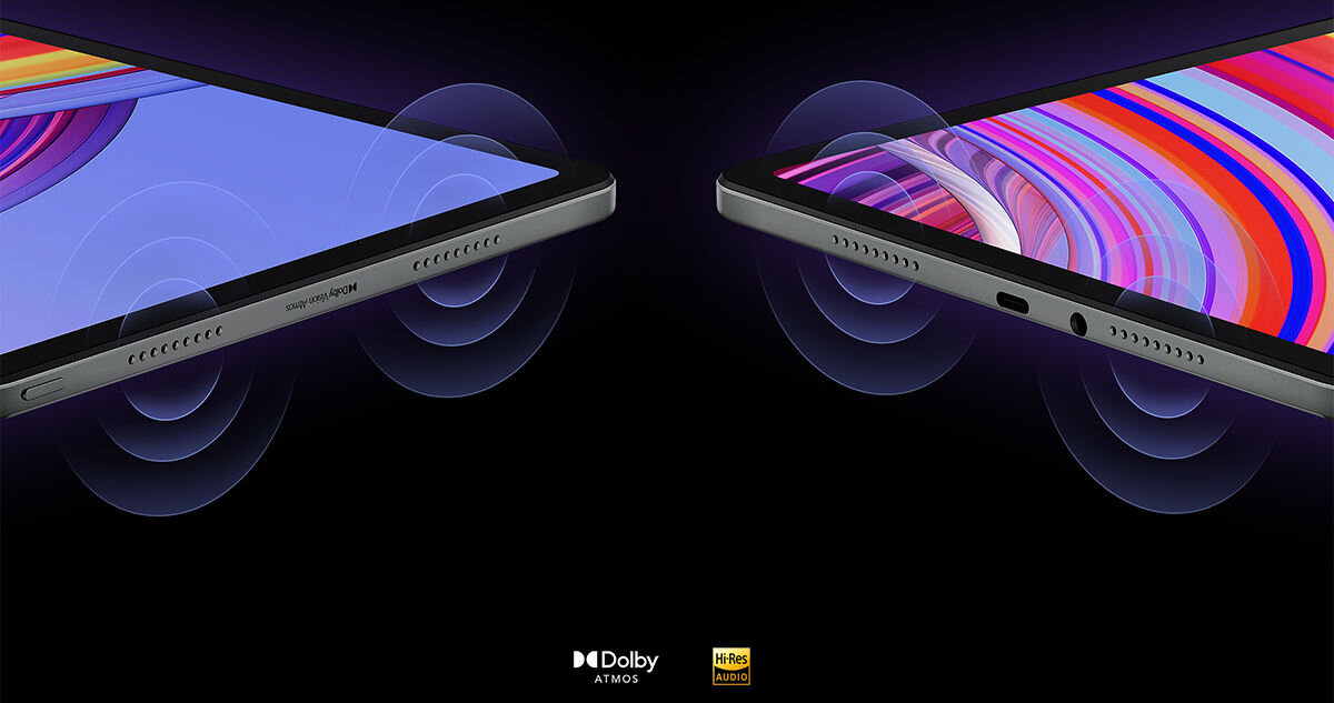 Tablet XIAOMI Redmi Pad Pro 12.1 8/256 GB Wi-Fi Niebieski cztery głośniki stereofoniczne Dolby Atmos Dolby Vision dźwięk trójwymiarowy