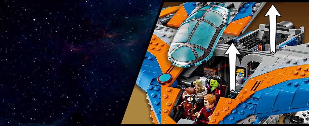 Miejsca za sterami dla trzech minifigurek