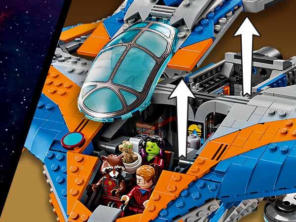 Miejsca za sterami dla trzech minifigurek